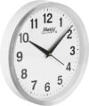matiz Analog 20 cm X 20 cm Wall Clock(Silver, With Glass, Standard)