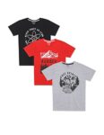Newport Boy’s Regular Fit T-Shirt (NPOBRNK20001G16_Multicolour 11 Years-12 Years)