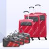 ARISTOCRAT Trigon Hexa Set of 6 | 3 Trolley Bags (55cm+69cm+79cm) & 3 Duffles (Small-52cm) Cabin & Check-in Set 4 Wheels – 40 inch