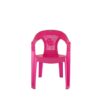 Cello Teddy Comfortable Kids Chair with Backrest for Study Chair|Play|Dining Room|Bedroom|Kids Room|Living Room|Indoor-Outdoor|Dust Free|100% Polypropylene Stackable Chairs, Pink