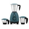 Havells ESO 750 Watts 3 Jar Mixer Grinder | Rust Resistant 304SS Blade | High Speed Mixie 21000 RPM motor| Heavy and Wider mouth SS Jars with Handle| 5 Year Motor Manufacturer Warranty (Teal)