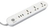 Havells USB Star – 1.5Mtr, 3 USB, 3+1, 3Pin, 240 Volts-6A Extension Board Blue-White