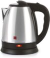 cello Quick Boil Portable Stainless Steel Electric Kettle(1.5 L, Silver, Black)