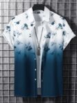 Bluecorp enterprise Men Striped Casual Blue Shirt