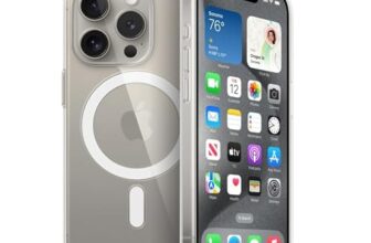 Anker iPhone 15 Plus Combo (MagSafe Clear Case + Screen Protector), German Anti-Shock Aerospace-Grade Phone Case with Strong Magnetic Attachment, Tempered Glass Screen Protecter Included