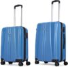 ARISTOCRAT Invictus 2P Set (Cabin+Medium) – Trolley Bag Ocean Blue Cabin & Check-in Set 8 Wheels – 26 Inch