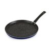CELLO Regal Non Stick Dosa Tawa Induction Base with Detachable Handle, 280 mm, Aluminium, Blue with Spatter