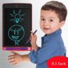 Prekrasna Portable Re-Writable LCD E-Pad with Stylus, Digital Notepad for Drawing, Playing, Handwriting Learning Toys for Kids(Red)