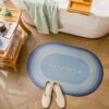 STATUS PP (Polypropylene) Bathroom Mat(Sky blue, Medium)