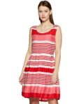 US Polo Association Women’s Cotton Dresses and Jumpsuit Knee-Length Dress (UWDR0118_Red_L)