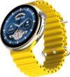 Fire-Boltt Cyclone Pro, 36.3mm (1.43) AMOLED display, 466*466 px resolution, 123 Sports Smartwatch(Yellow Strap, Free Size)