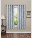 CARLTON LONDON 152 cm (5 ft) Polyester Room Darkening Window Curtain (Pack Of 2)(Checkered, Muticolor 28)