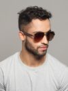 IDEE Retro Square Sunglasses(For Men, Green)