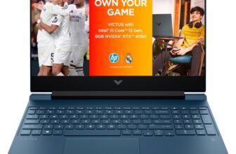 HP Victus Intel Core i5 13th Gen 13420H – (16 GB/512 GB SSD/Windows 11 Home/6 GB Graphics/NVIDIA GeForce RTX 4050/144 Hz) fa1278TX Gaming Laptop(15.6 inch, Performance Blue, 2.29 Kg, With MS Office)