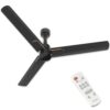 Polycab Wizzy Neo DLX 1200mm 5-Star BLDC,Remote Ceiling fan for home| Free Installation| 55% Energy Saving, High Air Delivery, 7 Speed Setting, Reversible & Timer| 3-yr Warranty【Galaxy Black】