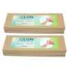 GLUN Unisex Adult Wax Strips For Smooth Skin Without Wax,140 Pieces Beige Strips,Hair-Free Skin,Gentle And Effective Hair Removal Nonwoven Strips,Pack Of 2