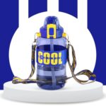 Attro Cool 1100ml Gallon Bottle Stylish & Functional Comes with FILP Top Lid Easy to Carry Grip Handle & Detachable Belt,Hydration Tracker,Bpa Free Ideal-Gym,Sports,Outdoors- Navy Blue