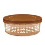 MILTON Keepex Pet Storage Jar, 1300 ml, Brown | Kitchen Container | Airtight | Food Grade | BPA Free…