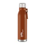 Cello Bentley Stainless Steel Flask, 800ml, Orange | 24 Hours Hot and Cold Thermoflask | Leak Proof & Screw Top Lid | Ideal for Office, Gym, Home, Kitchen, Hiking, Trekking, Travel Bottle