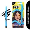 SUGAR POP 16Hr Longwear Kajal | Waterproof & Smudge-Proof | Intense Matte Finish | Sunflower Seed Oil & Vitamin E | Velvet Smooth Application | Transfer-Proof | 0.3gm – Black