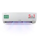 Lloyd 1.5 Ton 3 Star Inverter Split AC (5 in 1 Convertible, Copper, Anti-Viral + PM 2.5 Filter,White with Chrome Deco Strip, GLS18I3FWAGC)