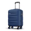 Safari Jupiter 55cm Small Cabin Trolley Luggage – 8 Wheels, Hard Case Polycarbonate, 360 Degree Wheeling System, Travel Suitcase, Graphite Blue