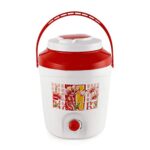 Cello Atlas Insulated Water Jug | Inner Stainless Steel Jug | Hot & Cold | Easy to Carry | 20 litres, Red