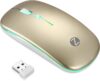 Zoook Blade / Rechargeable, 7 Color RGB, Silent Wireless Optical Mouse(2.4GHz Wireless, Gold)
