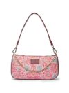 ZOUK Mangalore Blossoms Floral Printed Women’s Jute Handcrafted Vegan Leather Grey Mini Shoulder Bag