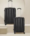 ARISTOCRAT Invictus 2P Set (Cabin+Medium) – Trolley Bag Jet Black Cabin & Check-in Set 8 Wheels – 26 Inch