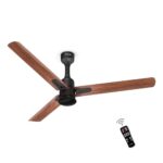 Polycab Silencio Mini DLX 1200mm 5-Star Advanced BLDC, Remote Ceiling fan for home|High Air Delivery, 25 Speed Setting, Sleep Mode, Free Installation|3+1 Years Warranty?Maple Wood?, Brown
