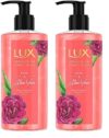 LUX ROSE & ALOE VERA SHIMMERING BODYWASH 400ml (Pack of 2)