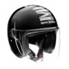 Royal Enfield Open Face MLG Riding Helmet with Clear Visor Gloss Black, Size: M( 57-58Cm) Impact Protection, Excellent Scratch Resistance, Anti-Microbial Fabric