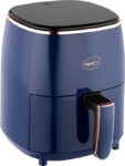 Pigeon Healthifry+ with 360 High Speed Air Circulation Technology 1200 W with Non-Stick Basket – Blue Air Fryer(4.2 L)
