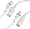 Spigen USB Type C Cable 3 A 0.9 m 000CA26356(Compatible with Mobile, White, Pack of: 2)