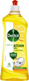 Dettol Kitchen Slab and Dishwash Liquid Dish Cleaning Gel(Lemon Fresh, 750 ml)