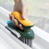 GLUN® Scrub Brush with Squeegee, Bathroom Cleaning Brushes