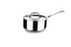 Crystal TriPro -Triply Stainless Steel Saucepan with Lid – 20 cm (Induction Bottom), Silver (CTP-SP-004)