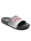 FILA Men’s POSSAN BLK/WHT/CHN RD Casual Slippers