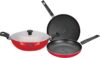 Renberg Orchid Non-Stick Coated Cookware Set(Aluminium, 4 – Piece)