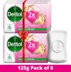 Dettol Skincare Moisturizing Bathing Soap With 2x moisturisers(6 x 125 g)