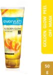 Everyuth Naturals Golden Glow Peel-off Mask for Instant Glow|24K Gold & Orange Peel Extract(50 g)