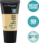 MAYBELLINE NEW YORK Fit Me Matte+Poreless Liquid Tube Foundation(220 Natural Beige, 18 ml)