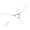 Polycab Zoomer Prime 1200mm 5-Star BLDC, Remote Ceiling fan for home | 100% Copper, High Air Delivery, 6 Speed Setting, Sleep Mode, Reverse Rotation, Boost Technology | 3 Years Warranty【Silky White】