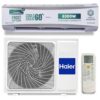 Haier 2 Ton 3 Star HEXA Inverter Split AC (6300 Watts, Copper, 7 in 1 Convertible, Heavy Duty, HD Filter, Frost Self Clean, Cools at 60°C, 20 mtrs Air Throw – HSU24HD-ANW3BN-INV- White)