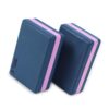 Fitness Mantra® High Density EVA Block/Brick|Set of 2 Piece| Navy + Pink|