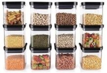 SARAZA Plastic Grocery Container – 500 ml(Black)