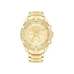 Tommy Hilfiger Quartz Analog Champagne Dial Stainless Steel Strap Watch for Women-NETH1782556