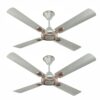 Havells 1200mm Leganza ES 4B Ceiling Fan | Best fan in 4 Blade, Premium Finish Decorative Fan, High Air Delivery | Energy Saving, 100% Pure Copper Motor, 2 Year Warranty | (Pack of 2, Bronze Gold)
