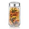 Treo By Milton Cube Storage Glass Jar, 1000 ml, 1 Piece, Transparent | BPA Free | Storage Jar | Kitchen Organizer Modular | Multipurpose Jar